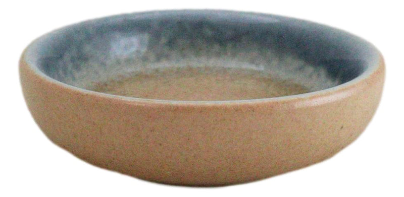 Pack Of 6 Ceramic Ao Nagashi Soy Sauce Oil Condiment Round Dishes Bowls 1.5Oz