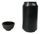 Brown Textured Surface Japanese Tetsubin Style Cast Iron Mini Tea Cups Set of 4