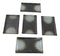 Pack Of 5 Grey Tone Hakumu Ceramic Collection Rectangular Sushi Plates 7.75" L