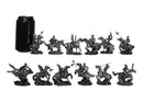 Set of 12 Medieval Armored Cavalry Horse Knights in Suit of Armor Figurines