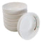 Set Of 6 Modern Yukino Hana Snowflakes Melamine Soup Rice Shallow Bowls 5oz