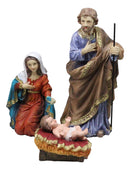 Christmas Nativity Mary Joseph Jesus 3 Wise Men Angel 11 Pc Figurines Set 12"