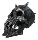 Hell Spawn Silver Spiked Horns Demon Pit Lord Crownbreaker Skull Figurine 8.5"L