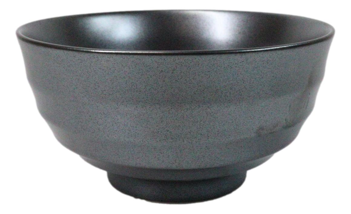 Pack Of 5 Black Clay Tetsu Kesho Ceramic Soup Salad Rice Donburi Poke Bowls 24oz