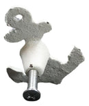 Set Of 6 Aged White Marine Sea Sailor Ship Anchor Drawer Cabinet Door Pull Knobs