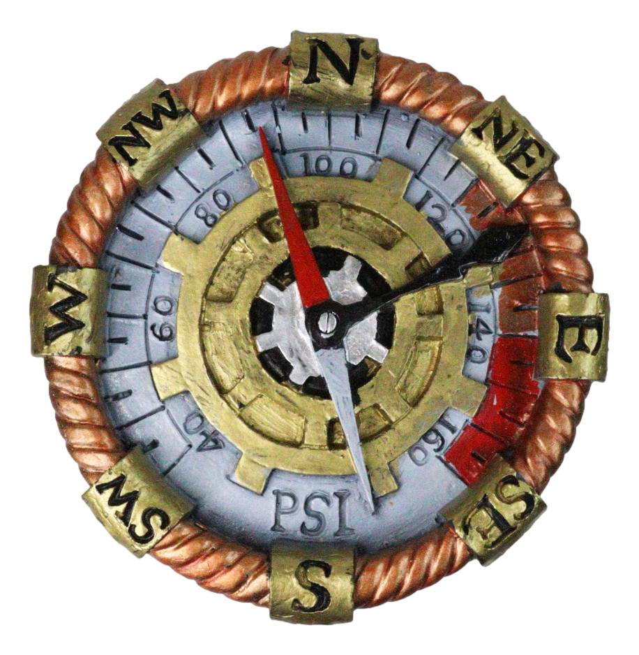 Ebros Gift Steampunk Sand Timer with Clockwork Gear & Pipe Design Figurine