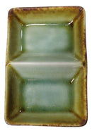 Pack Of 6 Midori Kannyu Ceramic Double Partition Sauce Condiment Dishes 4oz