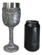 Medieval Templar Crusader Knight Suit of Armor On Guard Wine Goblet Chalice