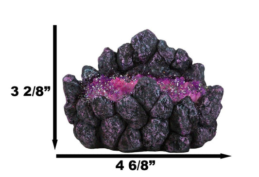 5 Assorted Wizard Magic Wands With Faux Geode Crystals Rock Holder Stand Set - Ebros Gift