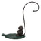 Metal Tropical Rainforest Monkey With Long Tail On Green Leaf Banana Holder