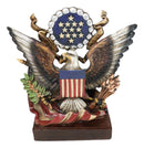 American Great Seal Bald Eagle Olive Branch Arrows Pluribus Unum Desktop Plaque