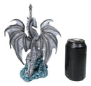 Ruth Thompson Pale White Spirit Omega Blade Dragon Statue With Sword Decor