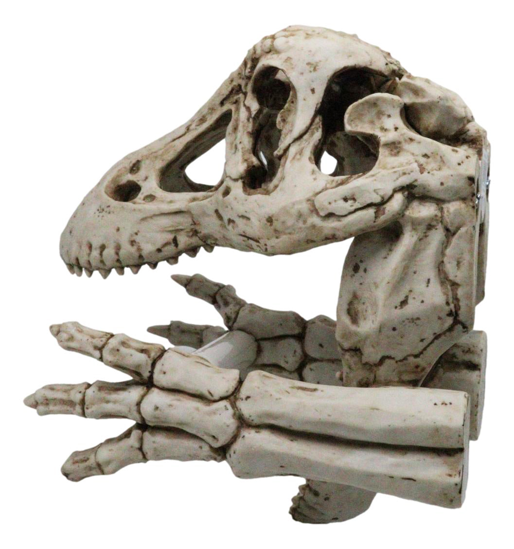 Ebros Prehistoric T-Rex Dinosaur Toilet Paper Roll Holder Bathroom Decor