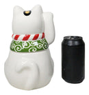 Japanese Maneki Neko Lucky Fortune Charm Cat Ceramic Cookie Jar Figurine