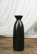 Set Of 6 Porcelain Kokuyo Black Minimalist Japanese Wine Sake Tokkuri Flasks 9oz
