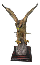 Wild Heritage Golden Eagle Landing Figurine Flying Eagle Over Rock Cliffs Accent