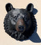 Large Magnificent Black Bear Wall Head Taxidermy Replica Decor Plaque 23"Tall