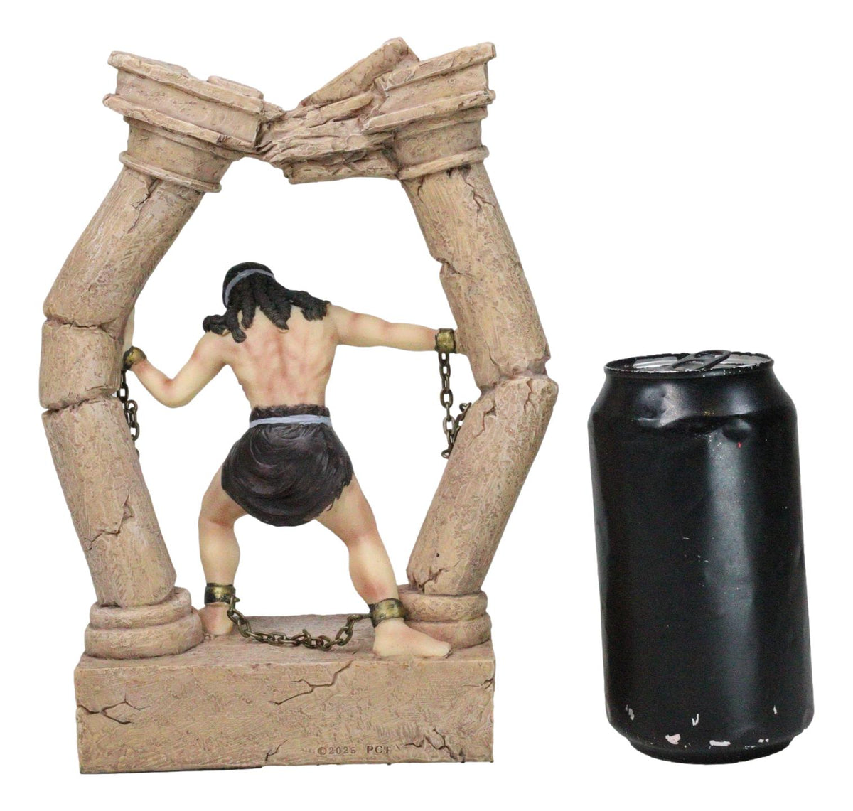 Judeo Christian Book of Judges Samson Last Prayer Tearing Down Pillars Figurine