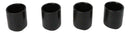 Set of 4 Kokuyo Black Minimalist Porcelain 1.25oz Ochoko Yuzu Sake Cups