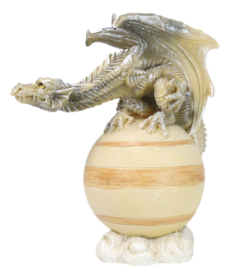 Solar Galaxy Planet Saturn Terrestrial Guardian Brown Sand Dragon Figurine