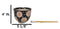 Black And Pink Cherry Blossoms Sakura Donburi Ramen Bowl With Chopsticks Set