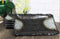 Pack Of 5 Charcoal Grey Tone Hakumu Collection Rectangular Wavy Sushi Plates