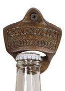 Pack Of 2 Vintage Cast Iron Rustic Captain My Boat My Rules Wall Bottle Opener