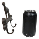 Pack of 2 Cast Iron Rustic Abstract Faithful Dog with Bone Double Wall Hooks