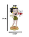 Honey Bee Bumblebee Betty Boop With Pudgy Dog Red Ribbon Novelty Figurine