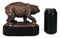 Pawing Grizzly Bear Statue 6.25"H Bronze Electroplated Resin Wildlife Figurine
