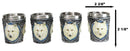 Mythical Fantasy Albino Snow White Wolf Shot Glasses 2-Ounce Set Of 4 Novelties