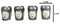 Mythical Fantasy Albino Snow White Wolf Shot Glasses 2-Ounce Set Of 4 Novelties