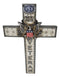 Western USA Proudly Served Flag American Great Seal Eagle Veteran Wall Cross