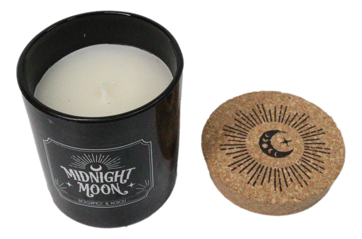 Wicca Midnight Moon Bergamot and Neroli Orange Pillar Candle Home Fragrance