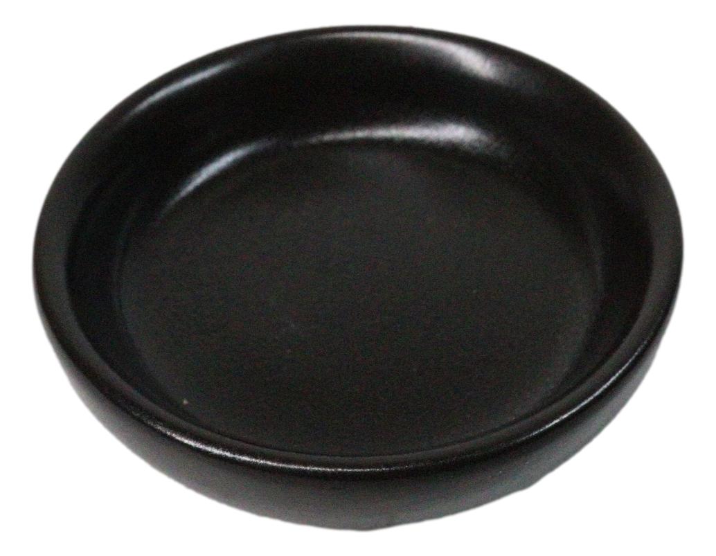 Pack Of 6 Ceramic Kokuyo Black Soy Sauce Oil Condiment Round Dishes Bowls 1.5oz