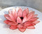 Fuchsia Pink Capiz Seashells Lotus Flower Votive Tea Light Candle Holder 8.5"D