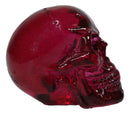 Set Of 12 Purple Translucent Witching Hour Gazing Skull Miniature Figurines 2.5"