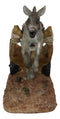 Moonshine Donkey Mule Lifted In The Air By A Wheel Cart Wine Bottle Holder