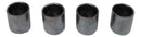 Set of 4 Iron Black Clay Tetsu Kesho Porcelain 1.25oz Ochoko Yuzu Cups