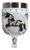 Trail Of Painted Ponies Black Beauty Horse Chrysalis Butterflies Wine Goblet