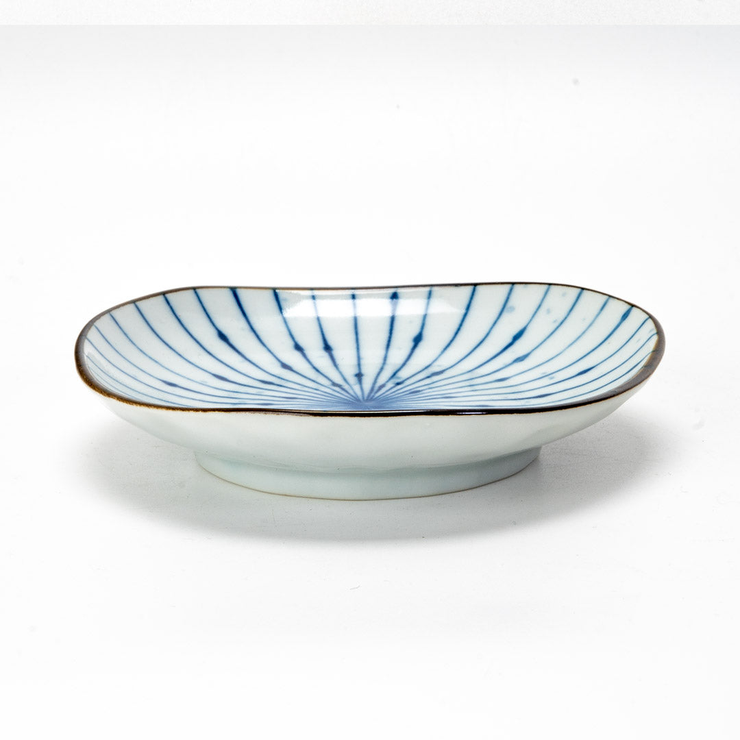 Pack Of 6 Fubuki Tokusa Made In Japan Round Flair Appetizer Salad Small Plates