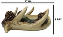 Antler Haven Candle Ring Holder Or Candleholder Rustic Deer Antler & Pinecone