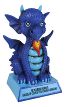 Ocean Blue Koan Cartoon Dragon Figurine Be Yourself Unless You Can Be A Dragon!