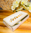 Cream White Ceramic Wicca Witchcraft Moon Phase Trinket Tray Dish Platter 7"L