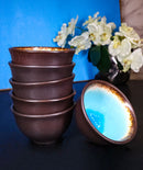 Pack Of 6 Blue Sky Aozora Kannyu Ceramic Small Rice Soup Appetizer Bowls 10oz