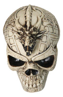 Tribal Tattoo Serpent Skull Statue Battle Chieftain Figurine Amazing Detail