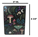 Wicca Dark Forest Toadstool Mushrooms Luna Moth A5 Lined Pages Journal Book