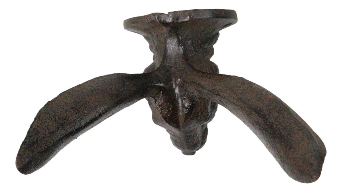 Large Rustic Cast Iron Whimsical Bunny Rabbit with Cute Ears Wall Hook Sculpture