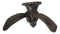Large Rustic Cast Iron Whimsical Bunny Rabbit with Cute Ears Wall Hook Sculpture