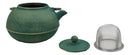 Tokusa Green And Gold Gradient Cast Iron Tetsubin Teapot With Enamel Liner